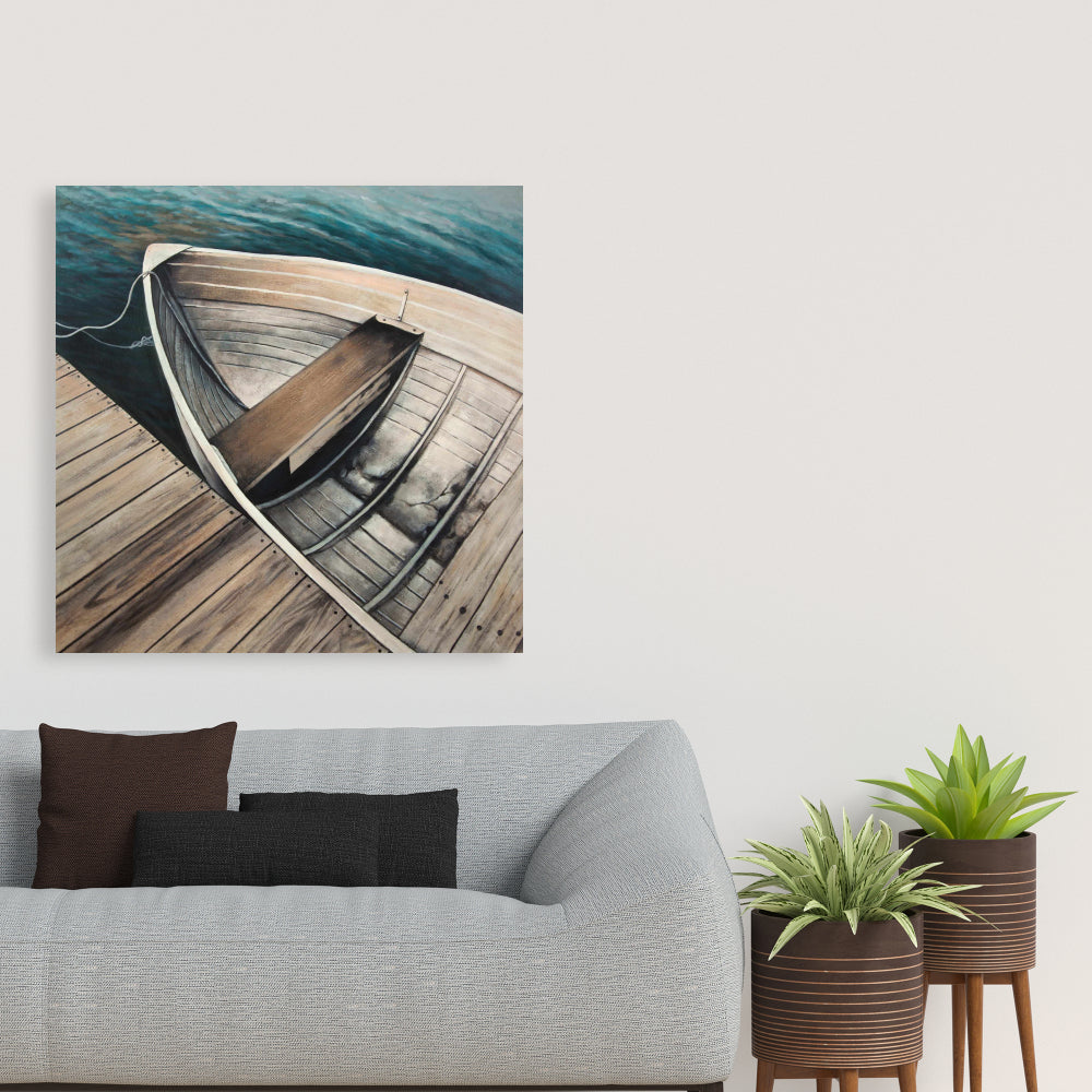 Abandoned Rowboats Marine Bedroom Canvas | Home Decor Art