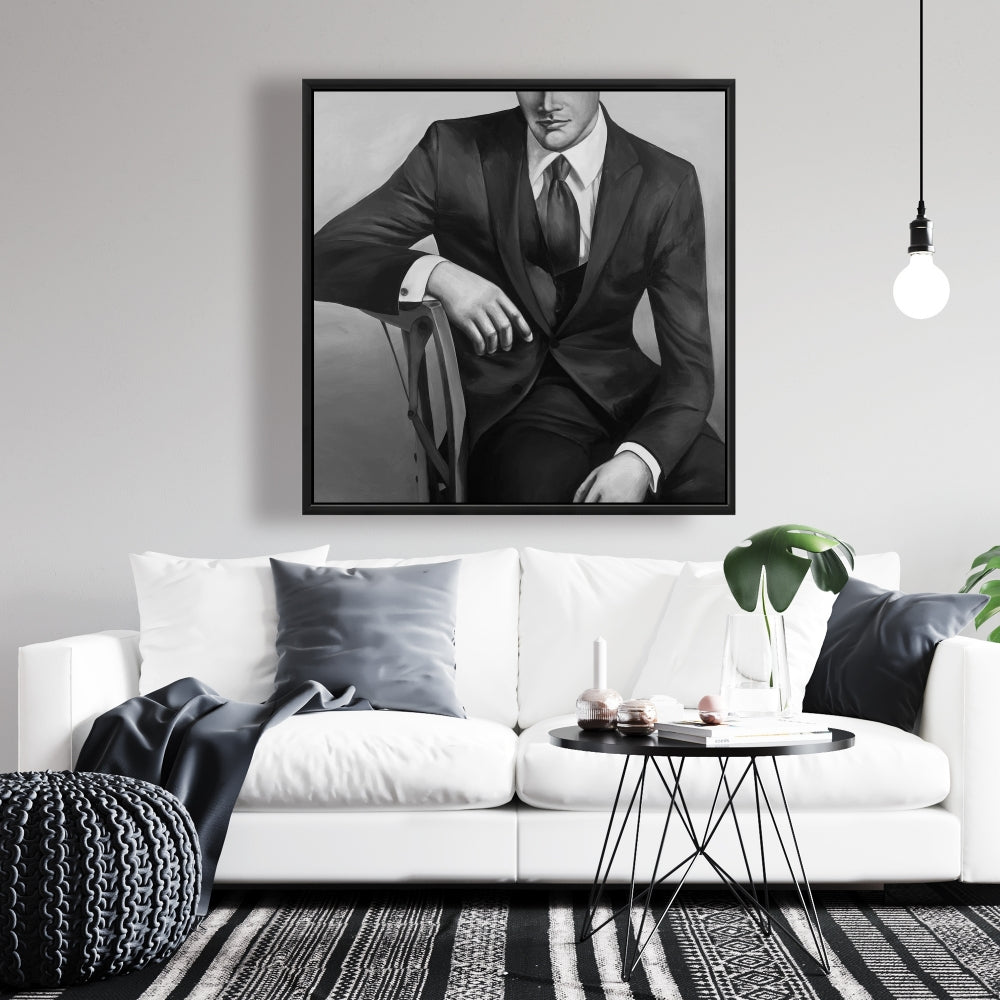 Toile d'homme d'affaires contemporain | Décoration murale moderne pour chambre à coucher
