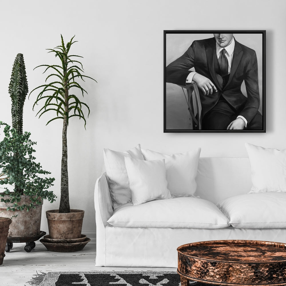 Toile d'homme d'affaires contemporain | Décoration murale moderne pour chambre à coucher