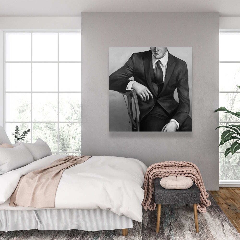 Businessman Canvas - Modern Bedroom Decor | Contemporary Art