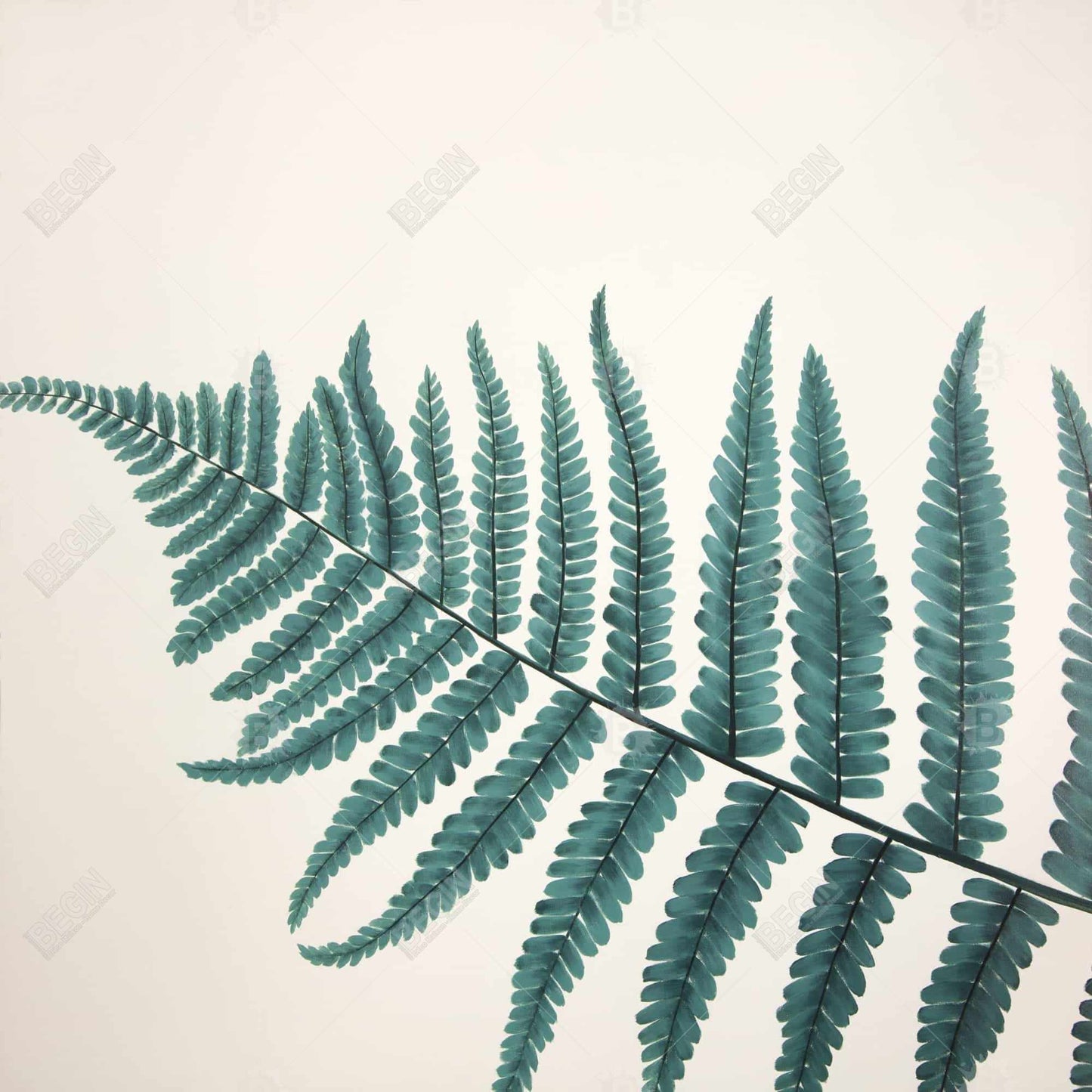 Beautiful Fern Framed Canvas | Floral & Botanical Home Decor