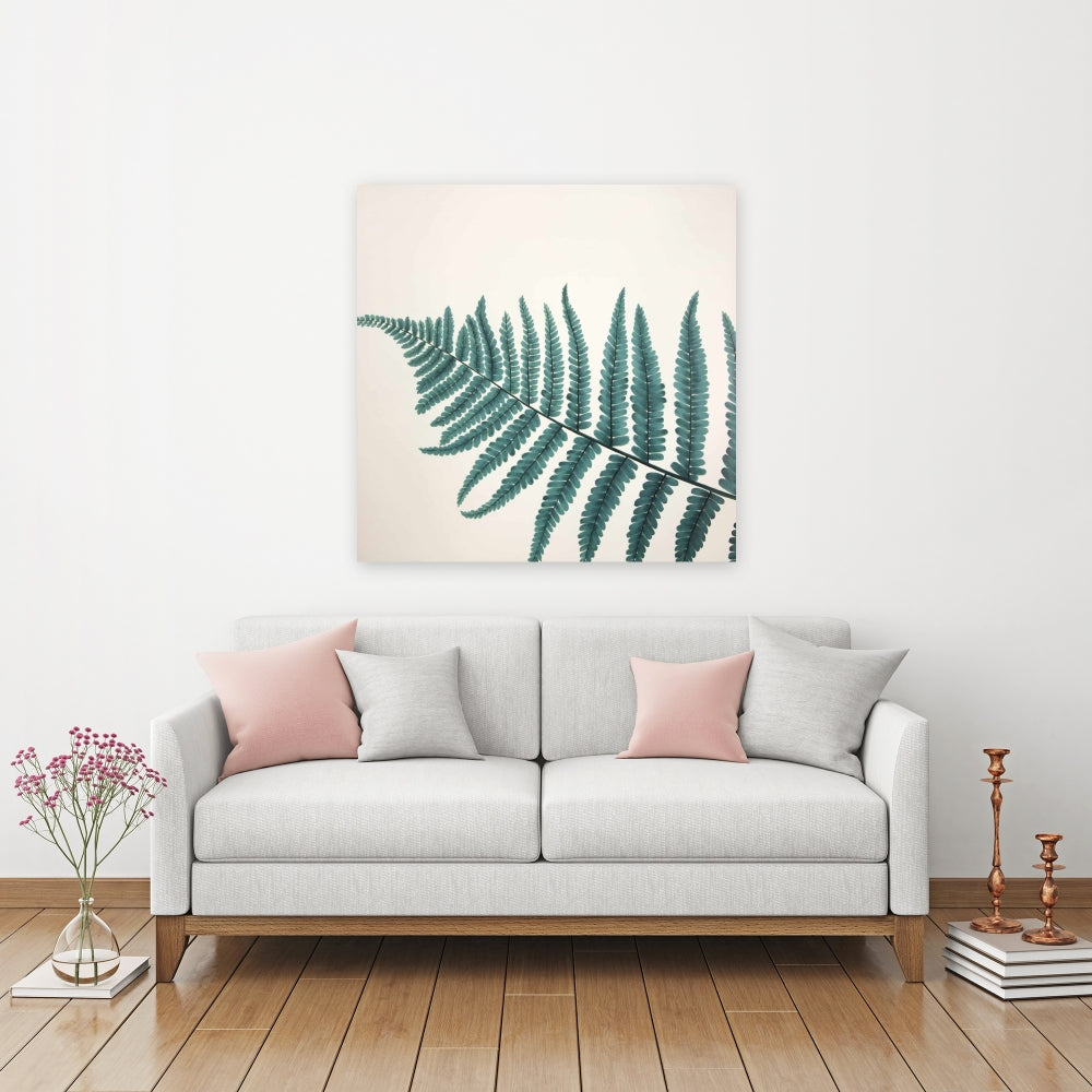 Beautiful Fern Canvas - Floral & Botanical Green Bedroom Decor