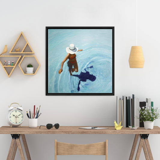 Toile encadrée « En vacances » : Mer exotique | Décoration d'intérieur