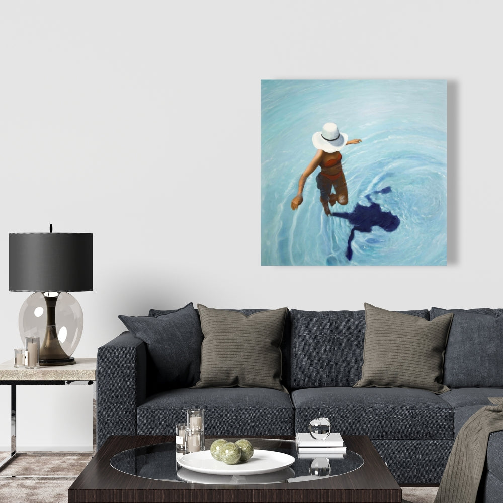 On Vacation Sea Bedroom Blue Canvas | Home Decor Wall Art