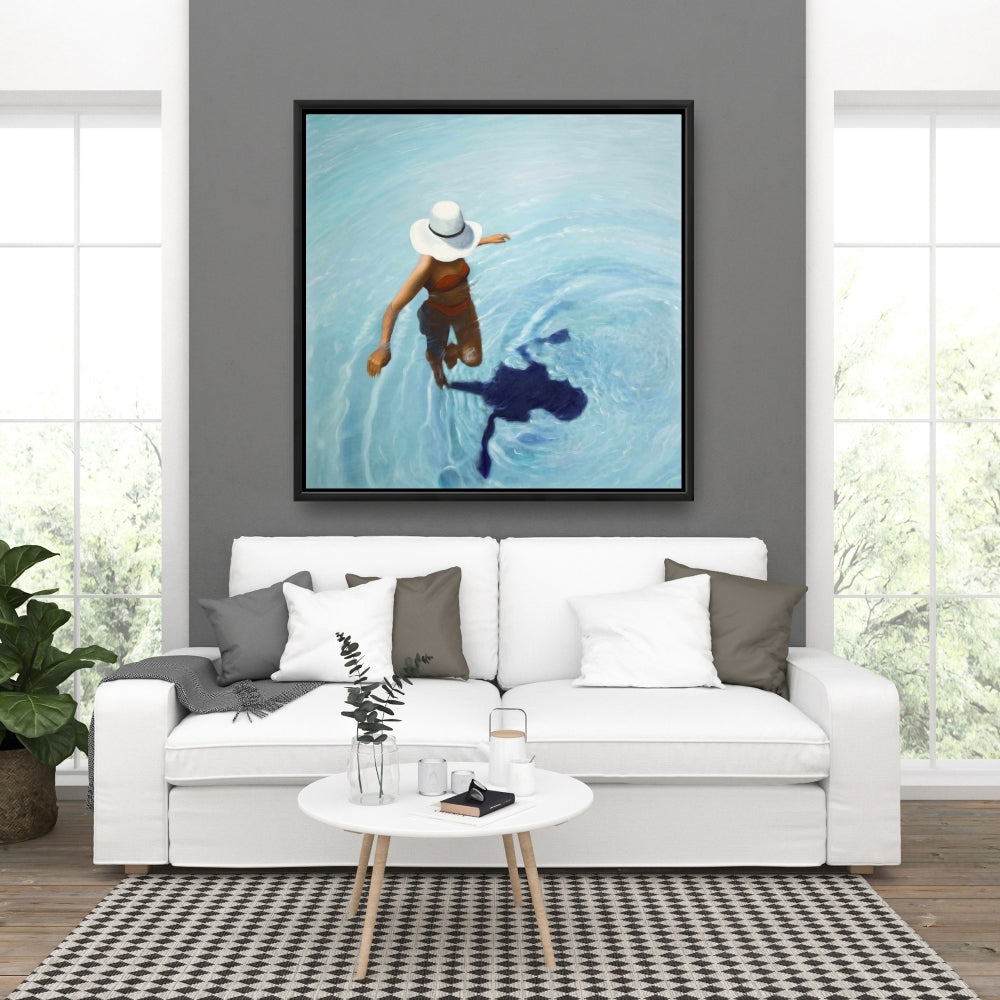 On Vacation Sea Exotic Bedroom Framed Canvas | Home Decor