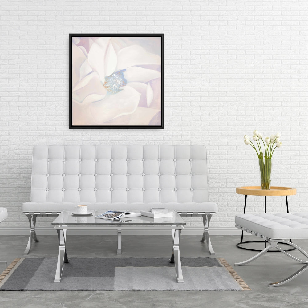 Delicacy Blue Floral Botanical Canvas | Home Decor Framed Art