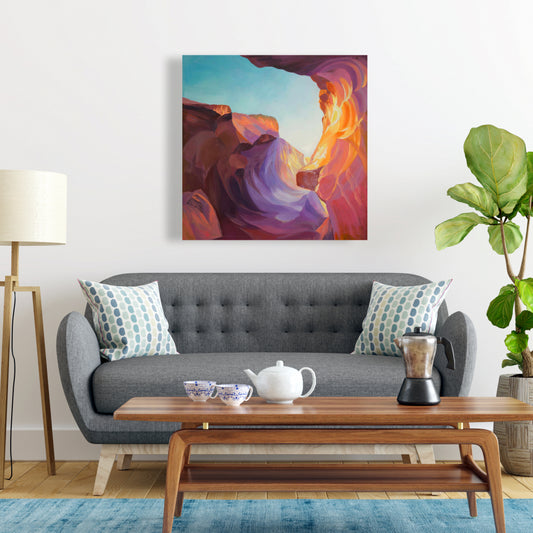 Toile Antelope Canyon | Décoration de montagnes et de paysages américains