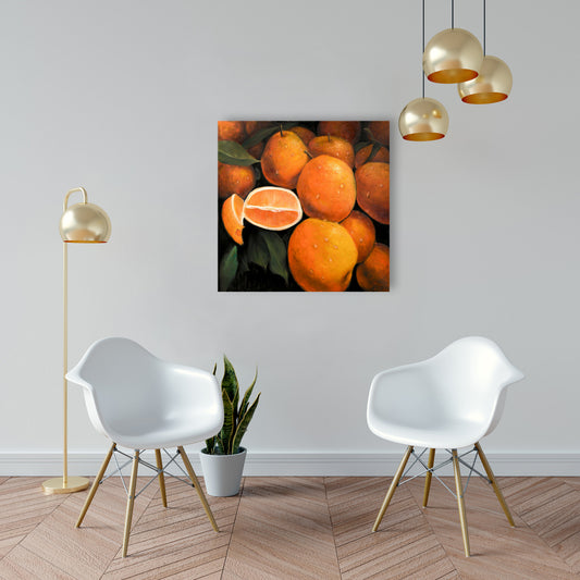 Fresh Oranges Food Canvas | Home Decor | Gastronomy Kitchen