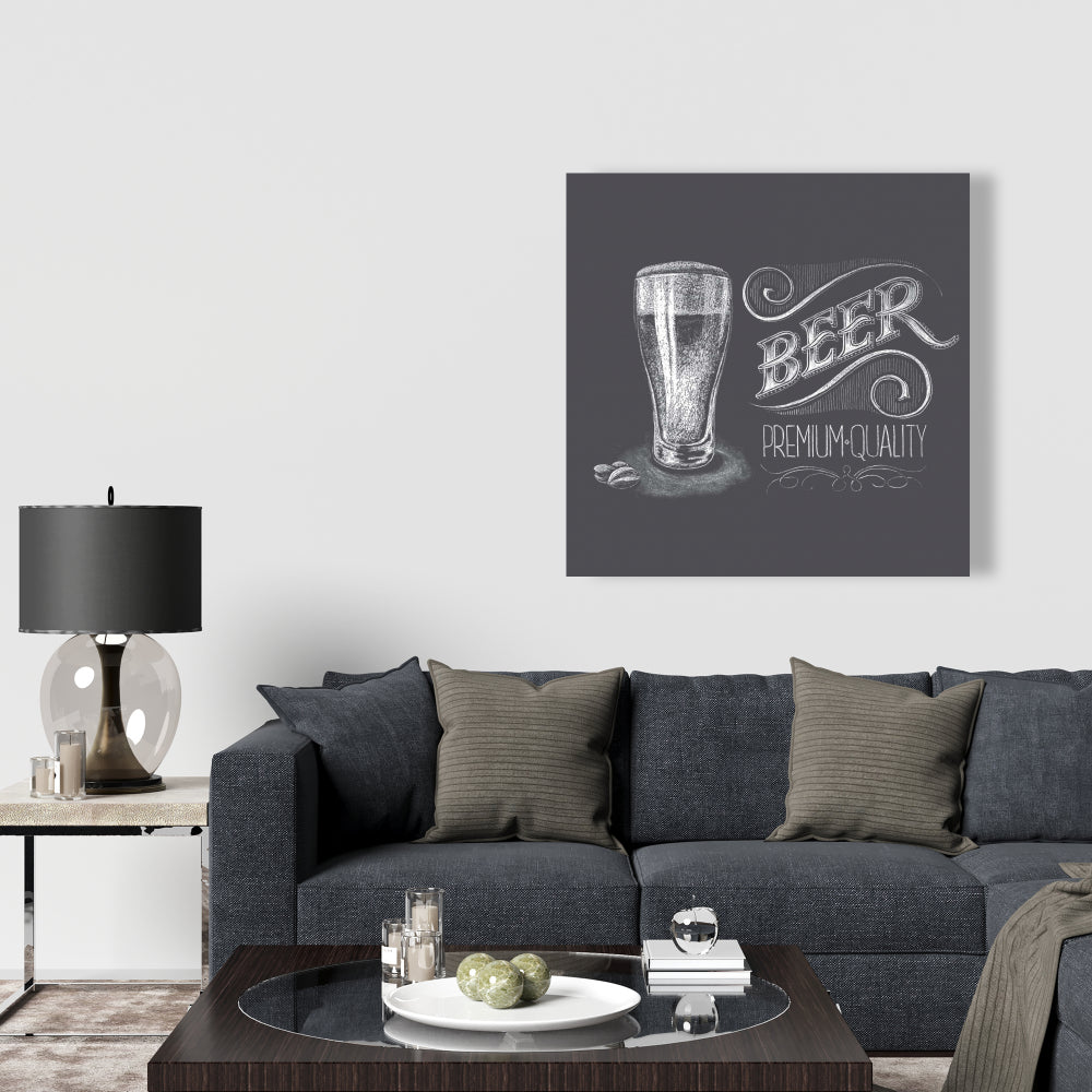 Vintage Beer Signboard Canvas - Home Decor Wall Art
