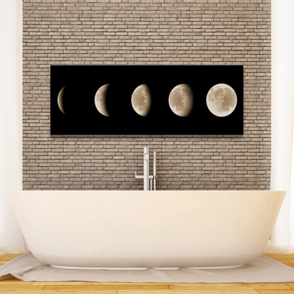 Eclipse Black Spiritual Bedroom Canvas | Home Decor Art