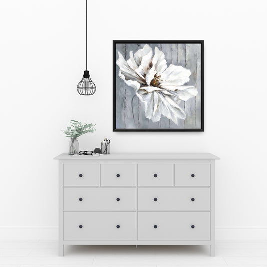 Toile florale et botanique pour chambre à coucher | Décoration florale sur bois