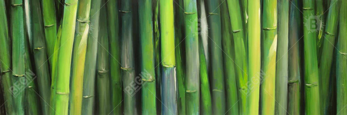 Toile de bambou – Décoration de chambre botanique | Art floral