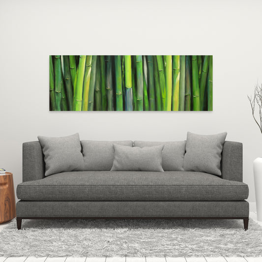 Toile de bambou – Décoration de chambre botanique | Art floral