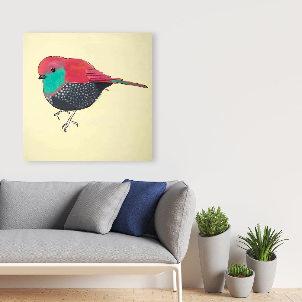 Little Purple Bird Canvas | Bedroom Wall Art Home Decor