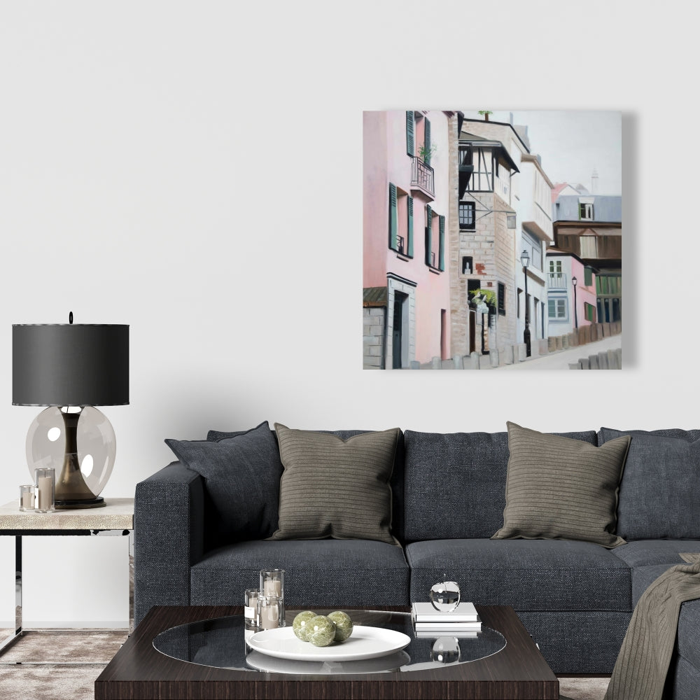 Montmartre Paris Street Canvas | Bedroom Wall Art Decor