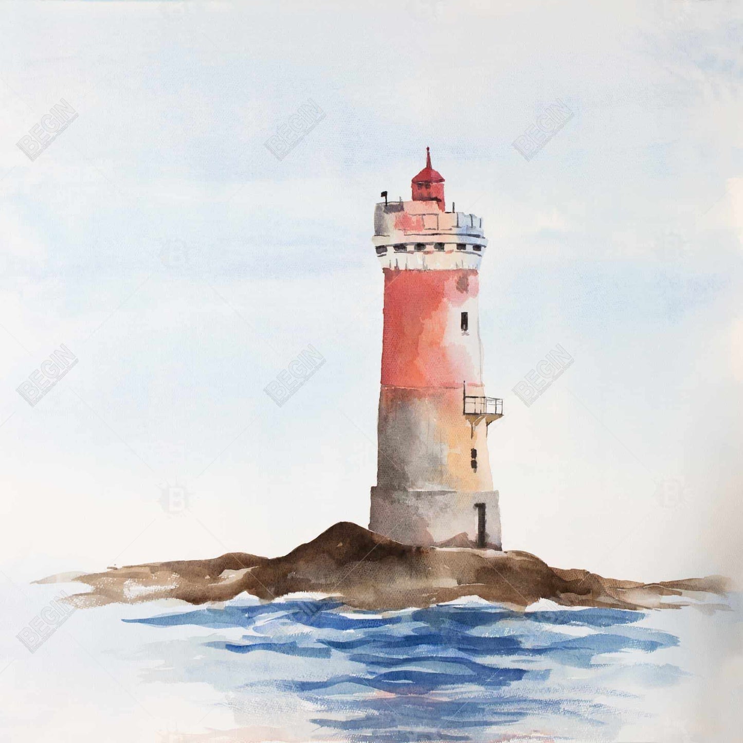 Français Phare Les Pierres Noires Toile | Décor de chambre côtière