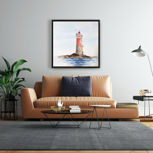 Français Phare Les Pierres Noires Toile | Décor de chambre côtière