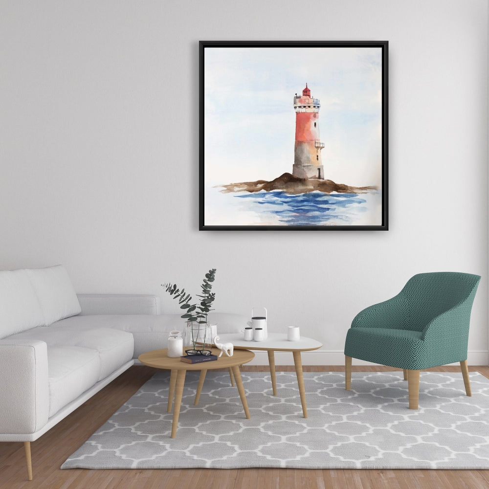 Français Phare Les Pierres Noires Toile | Décor de chambre côtière