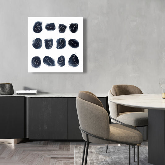 Constellations Canvas | Scandinavian Space Bedroom Decor