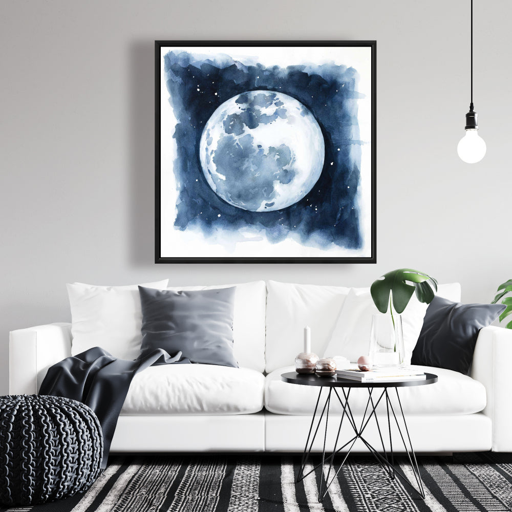 Vue satellite de la Terre | Décoration d'intérieur sur toile astronomique