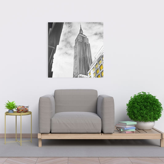 Empire State Building Outline Canvas | Home Decor Wall Art
