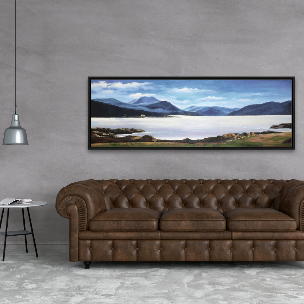 Blue Coastal Bedroom Canvas | Scottish Highlands Wall Art