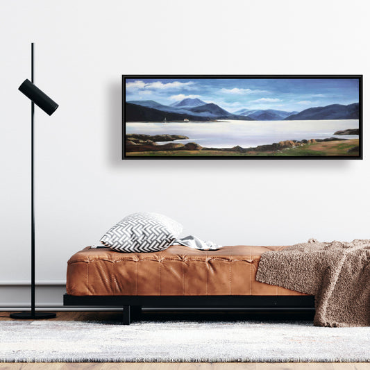 Blue Coastal Bedroom Canvas | Scottish Highlands Wall Art