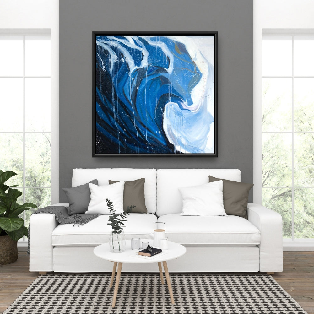 Abstract Wave in Motion | Modern Sea Canvas for Home Decor