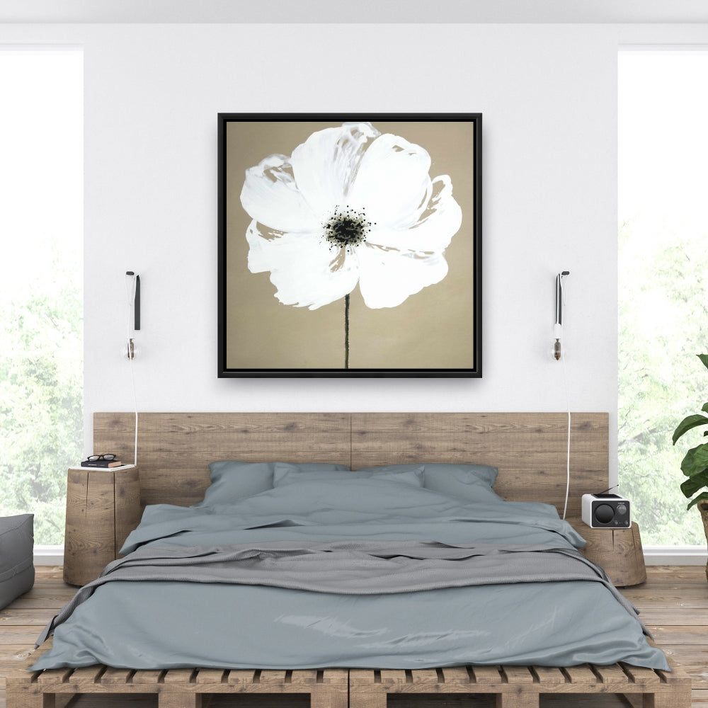 Abstract Color Splash Flower | Floral Hygge Canvas for Bedroom
