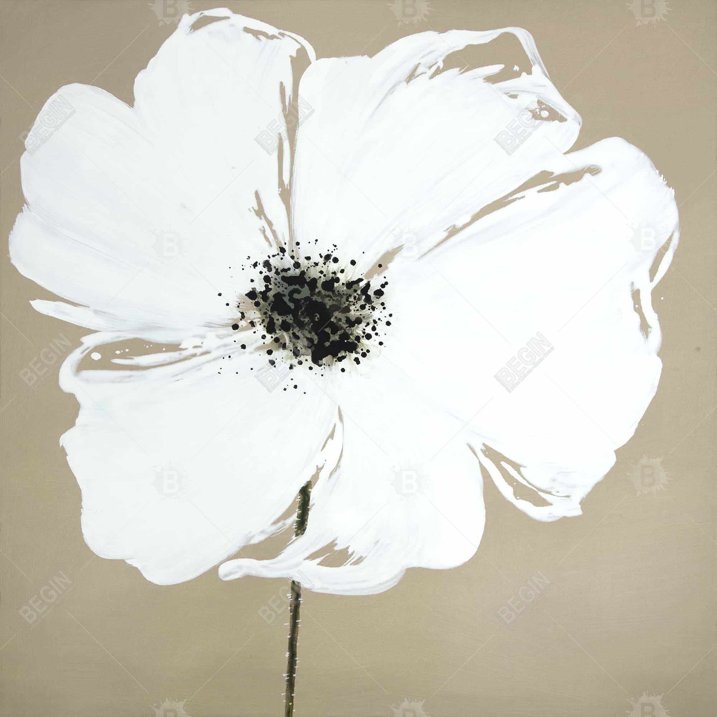 Abstract Color Splash Petals Flower Canvas - Home Decor Art