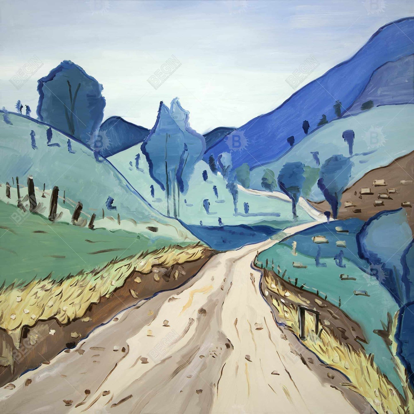 Tuscany Trail Landscapes Mountains Bedroom Canvas - Home Decor