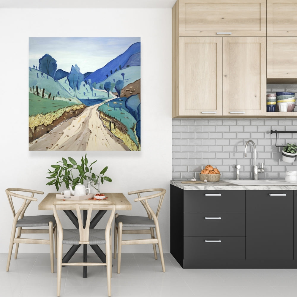 Tuscany Trail Mountains Bedroom Canvas | Home Decor Landscape