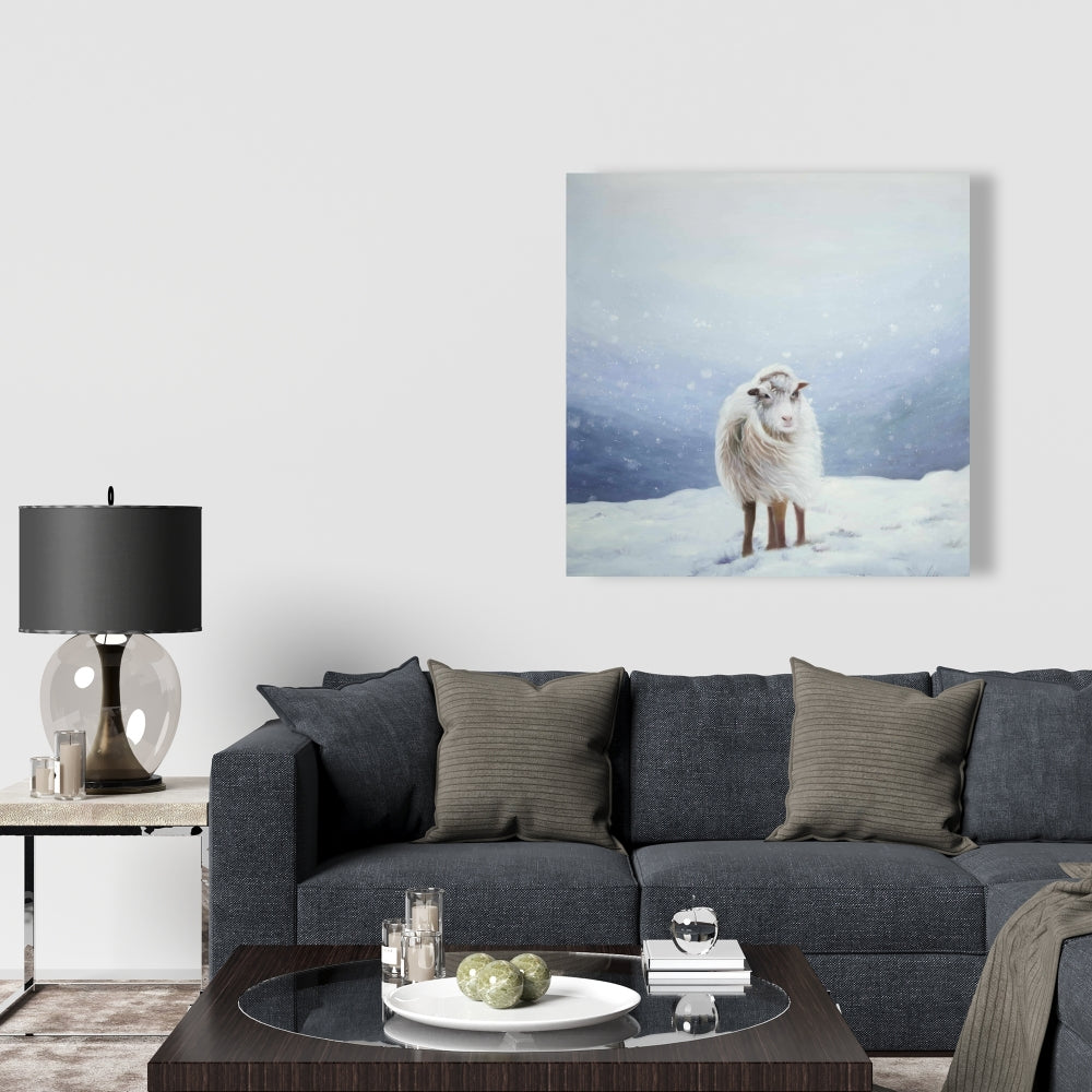 Long Hair Sheep Canvas - Blue Mountains Rustic Home Decor