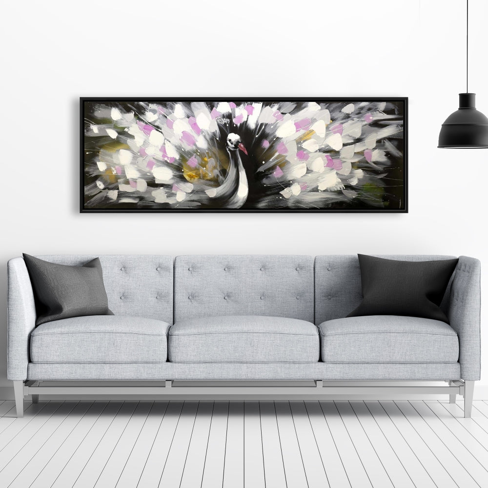 Beautiful Spotted Peacock Canvas | Contemporary Animal Decor