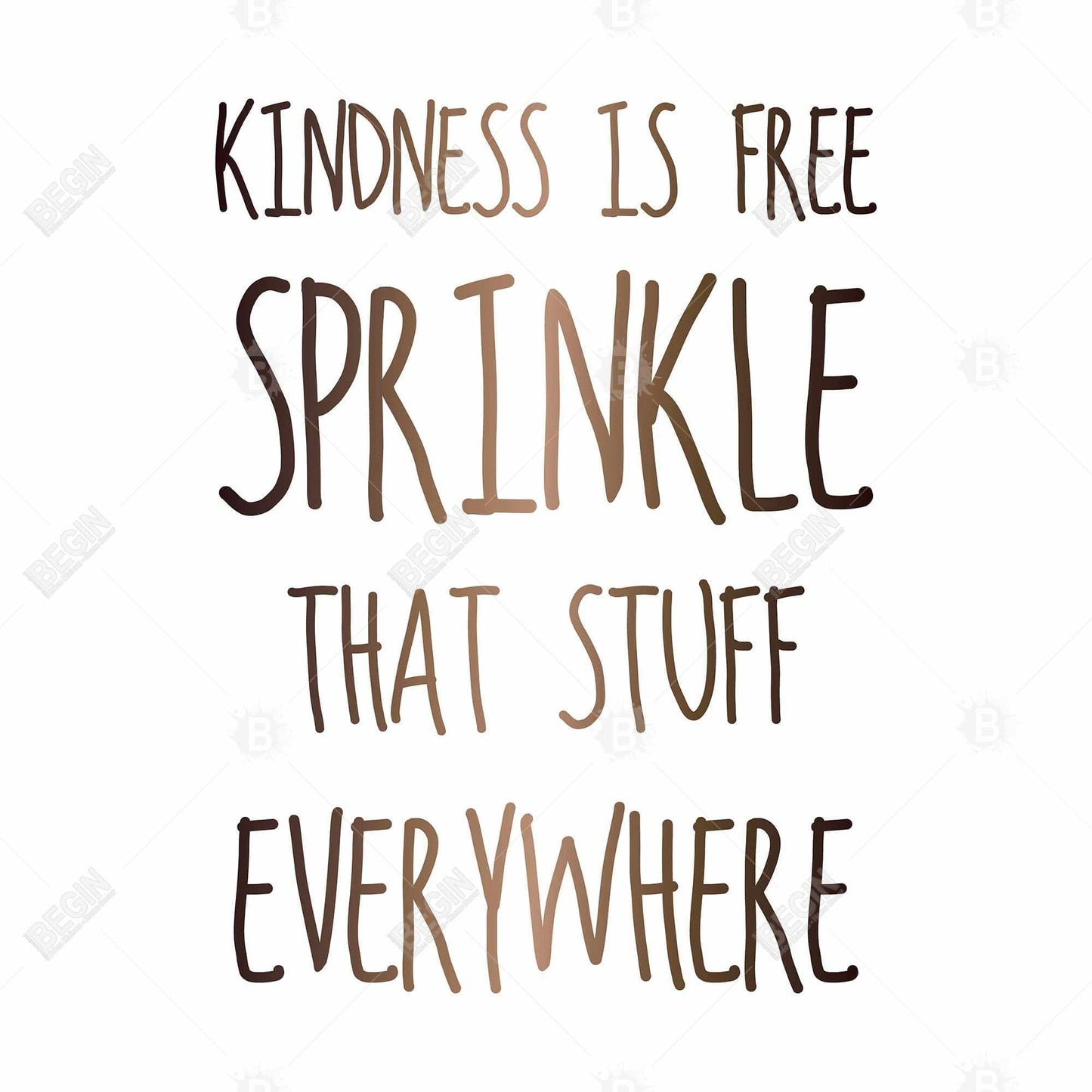 Kindness is Free Canvas | Motivational Bedroom Wall Art Decor