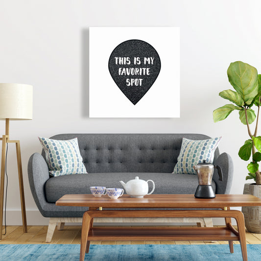 Bedroom Contemporary Woman Canvas - It's My Favorite Spot Decor