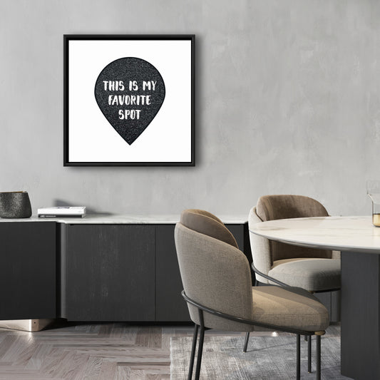 Citations motivantes sur les femmes sur toile encadrée – C'est mon endroit préféré