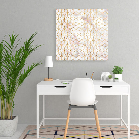 Toile abstraite moderne Symétrie | Décoration murale pour chambre à coucher