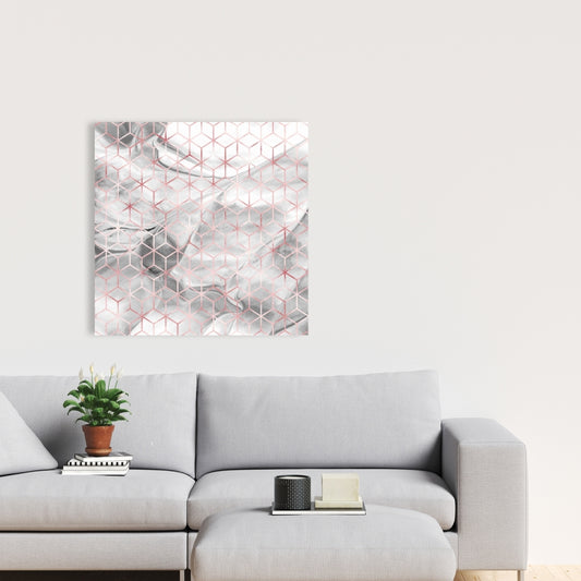 Toile abstraite Symétrie pour chambre à coucher | Décoration d'intérieur moderne