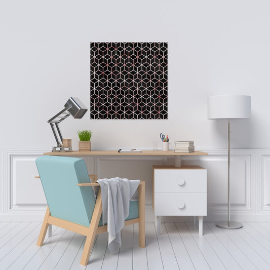 Toile à motif abstrait moderne et symétrique - Décoration d'intérieur