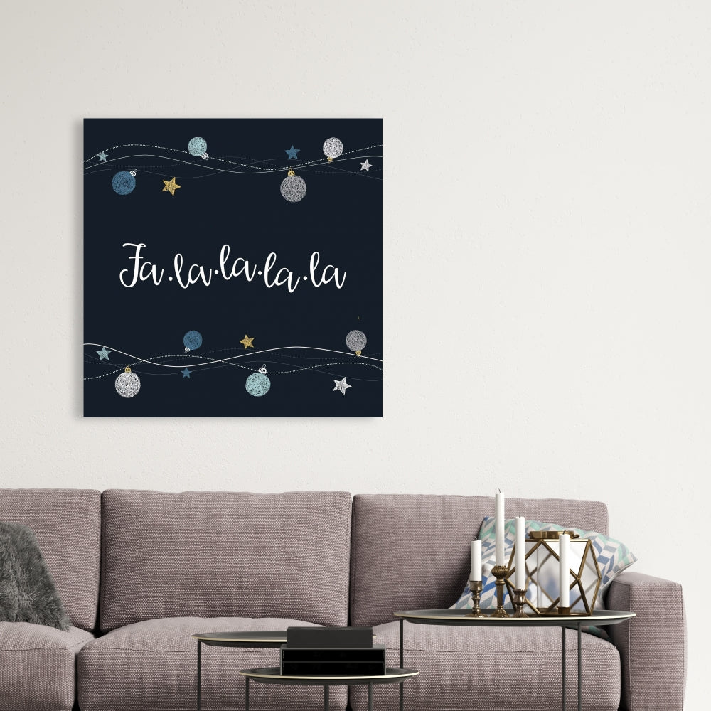 Christmas Ball Vector Canvas | Holiday Living Room Decor