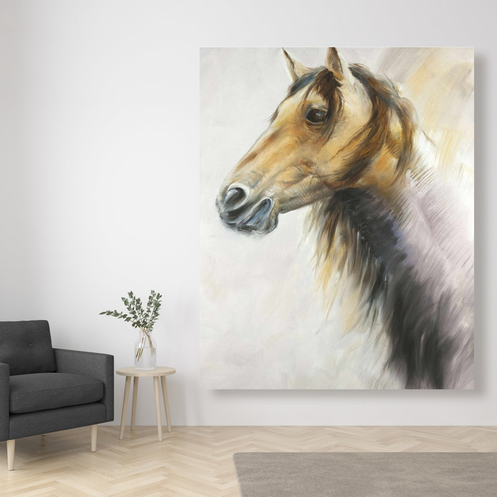 Wild Horse Canvas | Rustic Farm Animal Decor for Bedroom