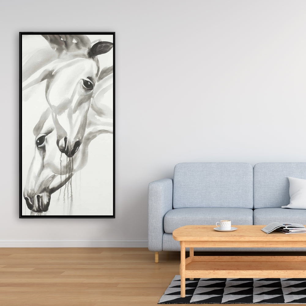 Toile Animaux de la ferme Inséparables | Décoration minimaliste