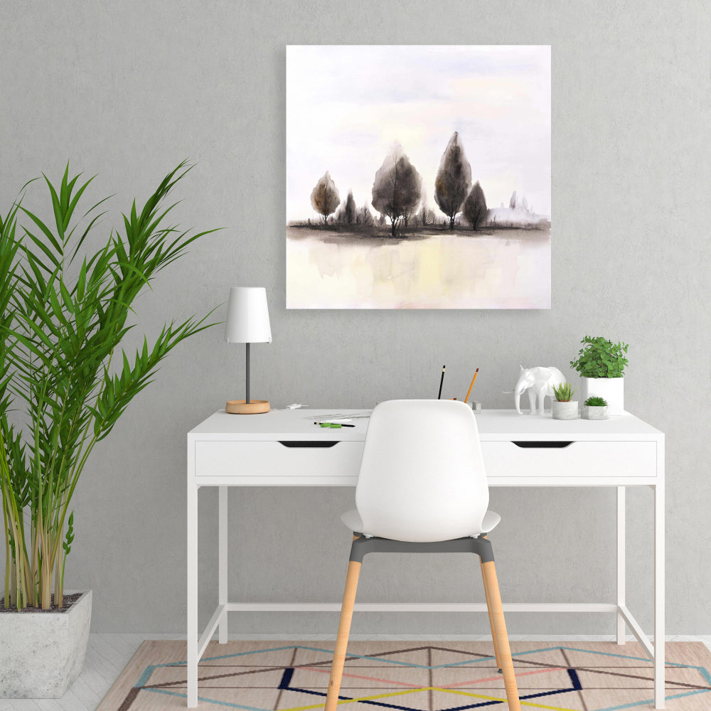 Landscape Trees Canvas Art | Home Decor Wall Illustration