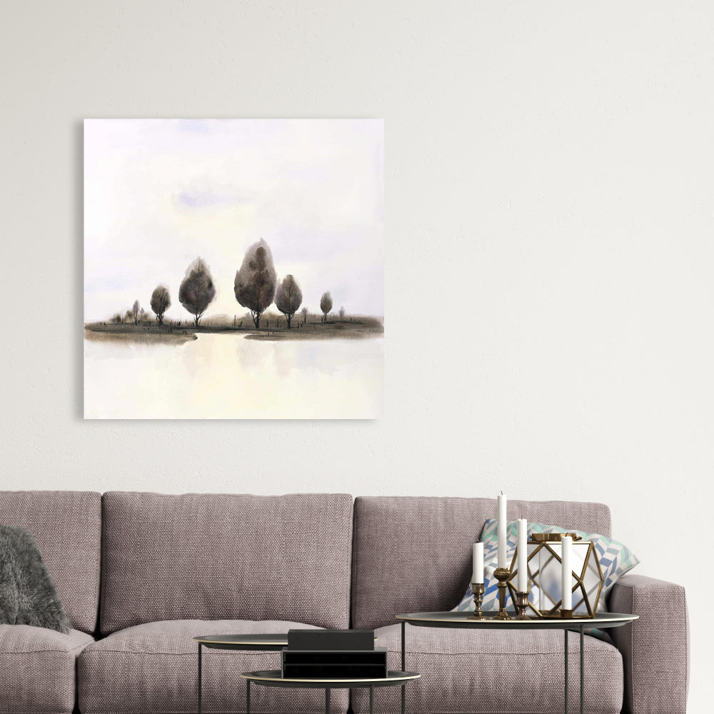 Abstract Landscape of Trees Canvas | Bedroom Wall Art Decor
