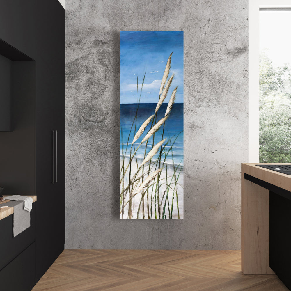 Contemporary Coastal Canvas - Wild Herbs in the Wind Decor