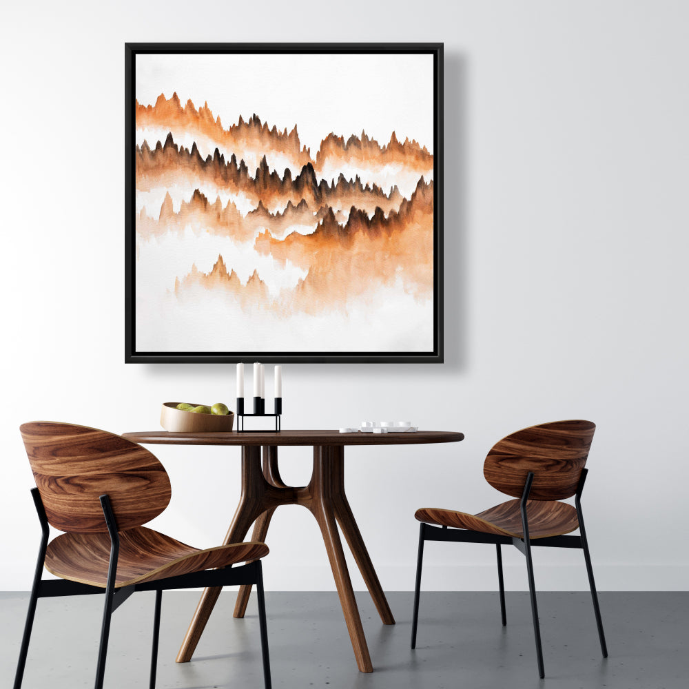 Mountain of Fir Trees | Minimalist Bedroom Canvas Decor