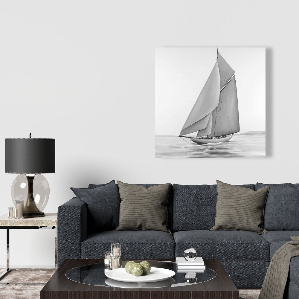 Vintage Sailing Ship Canvas - Bedroom Coastal Home Decor