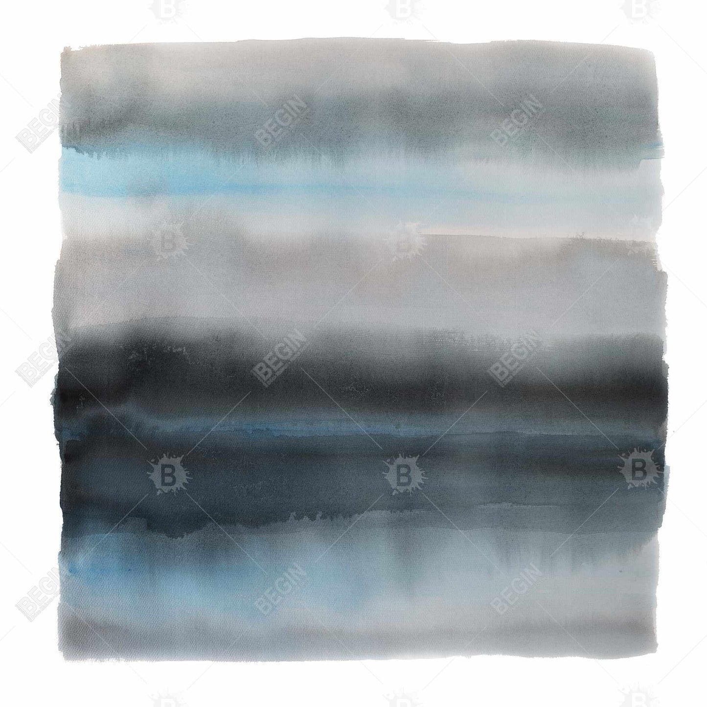 Abstract Blue Framed Canvas - Shade of Blue Home Decor