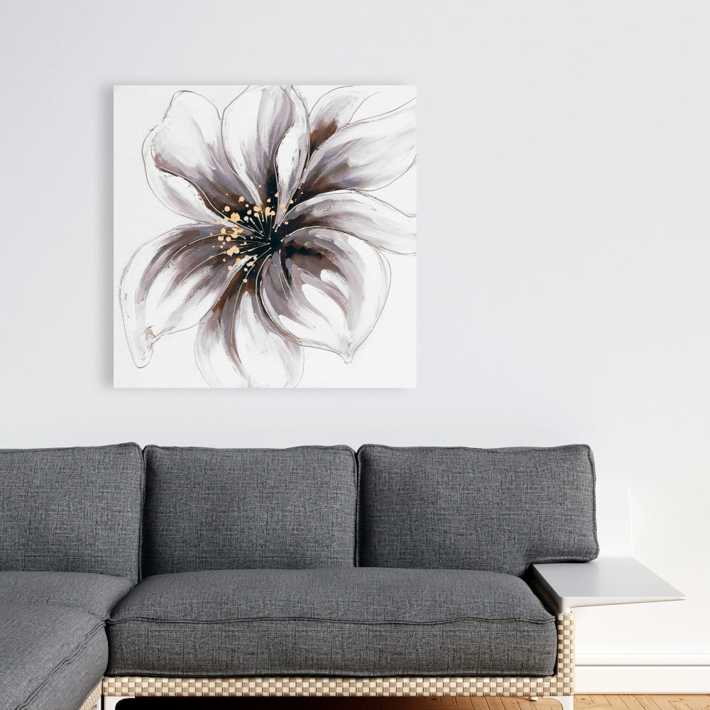 Purple Orchid Canvas | Romantic Floral Bedroom Decor Wall Art